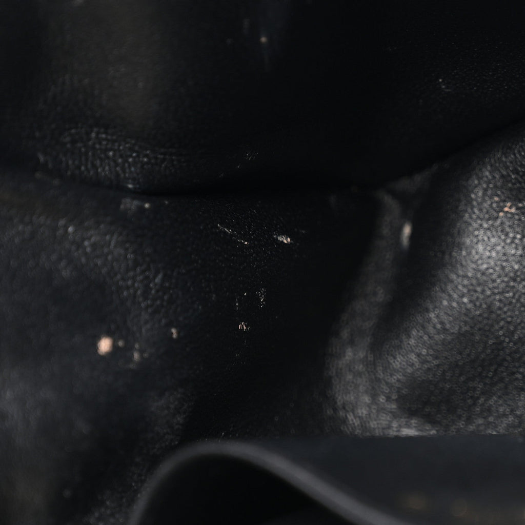 Lambskin Quilted Mini Square Flap Black
