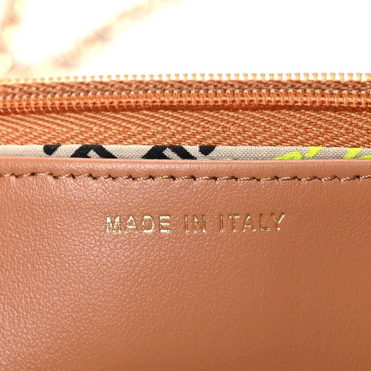 Caviar Quilted Studded CC Wallet on Chain WOC Brown