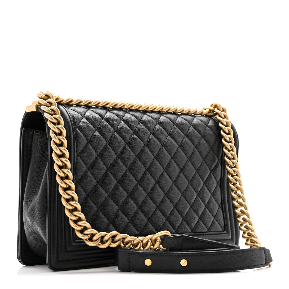 Caviar Quilted New Medium Boy Flap Black