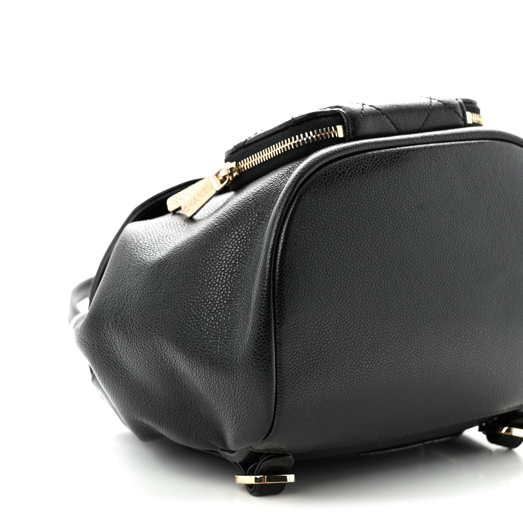 Caviar Quilted Mini Business Affinity Backpack Black