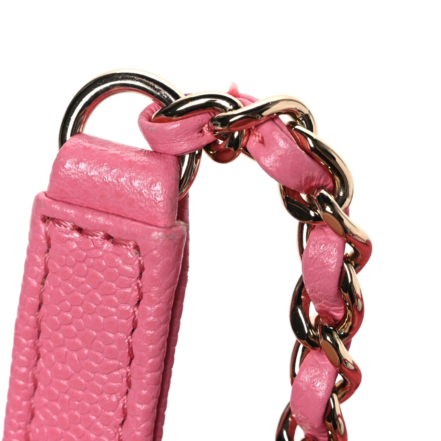 Caviar Quilted Small Business Affinity Flap Pink