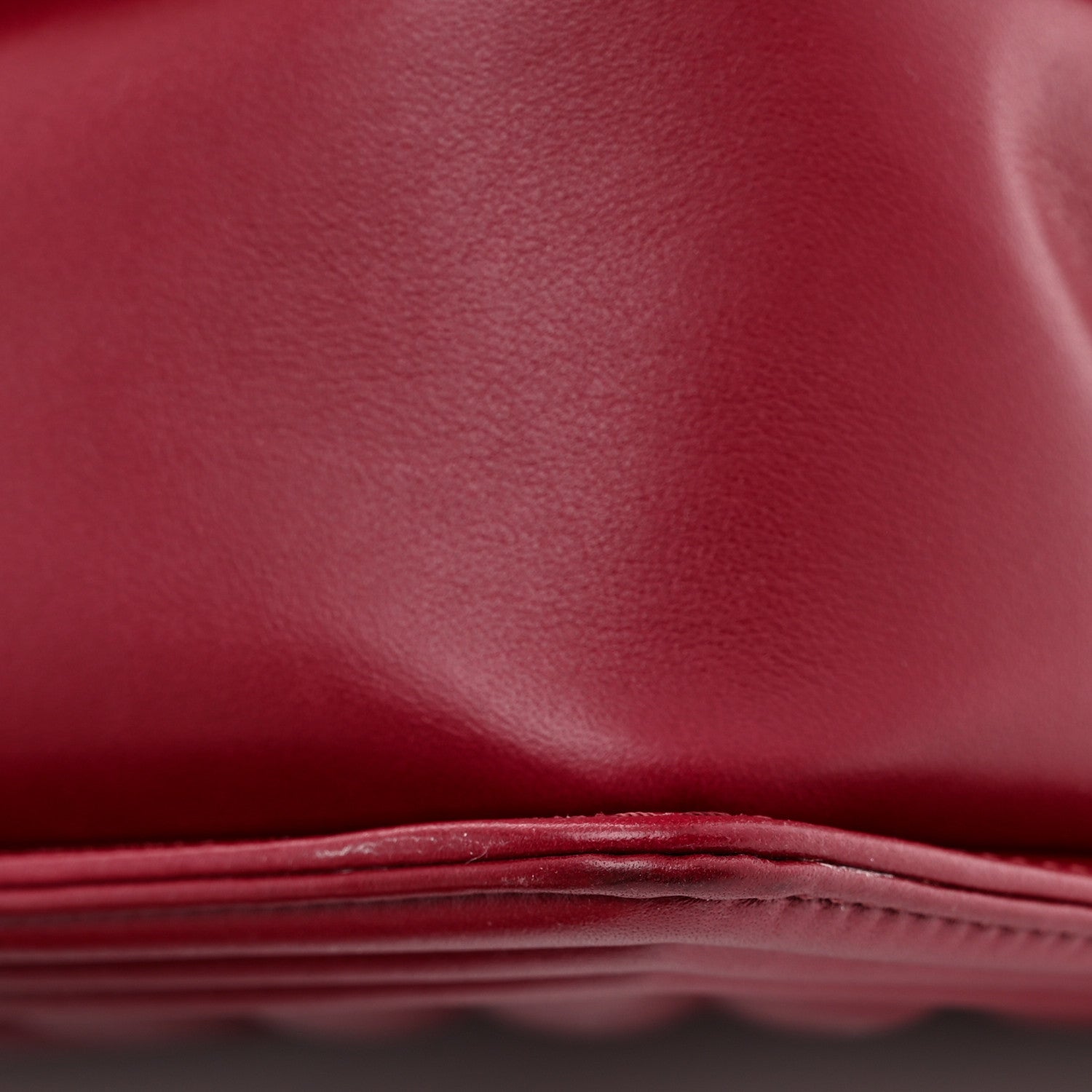 Calfskin Chevron Quilted Medium Boy Flap Burgundy