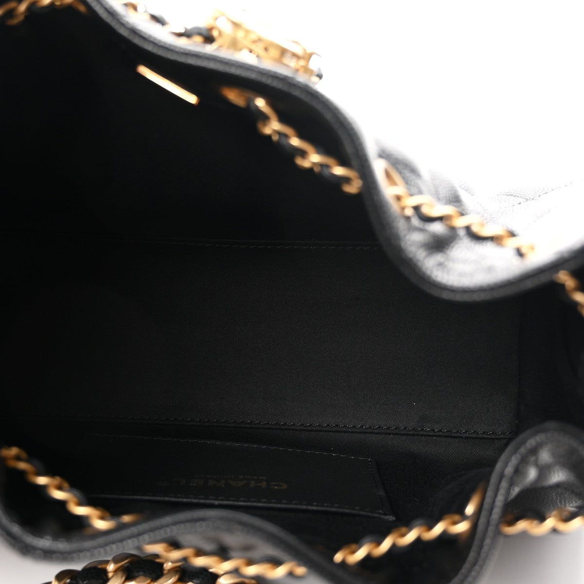 Caviar Quilted Mini Chanel 25 Handbag Black