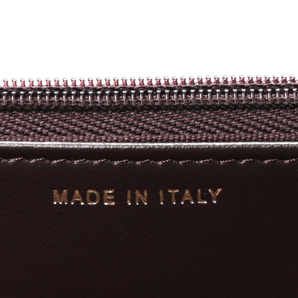 Caviar Quilted Wallet on Chain WOC Dark Brown