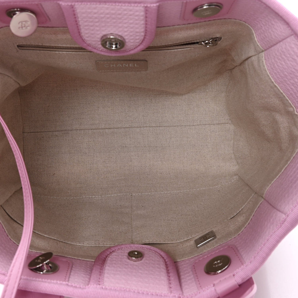 Mixed Fibers Small Deauville Tote Dark Pink