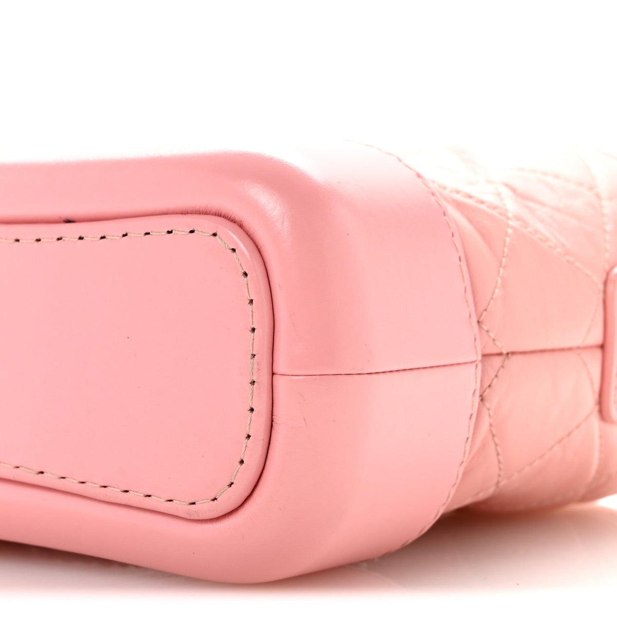 Aged Calfskin Quilted Small Gabrielle Hobo Pink