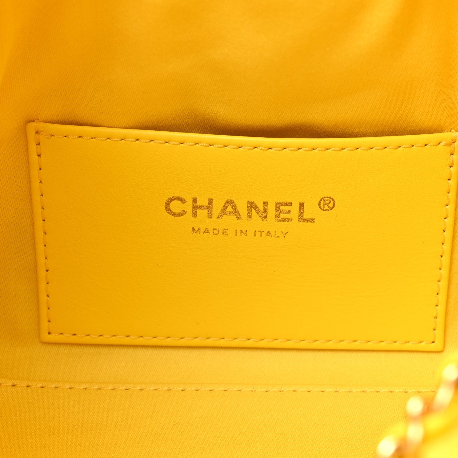 Caviar Quilted Mini Chanel 25 Handbag  Yellow