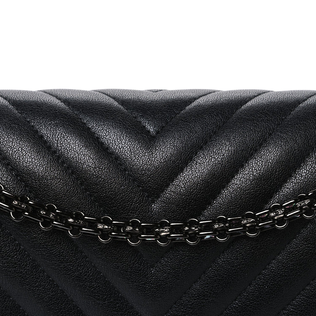 Sheepskin Chevron Quilted 2.55 Reissue 226 Flap So Black
