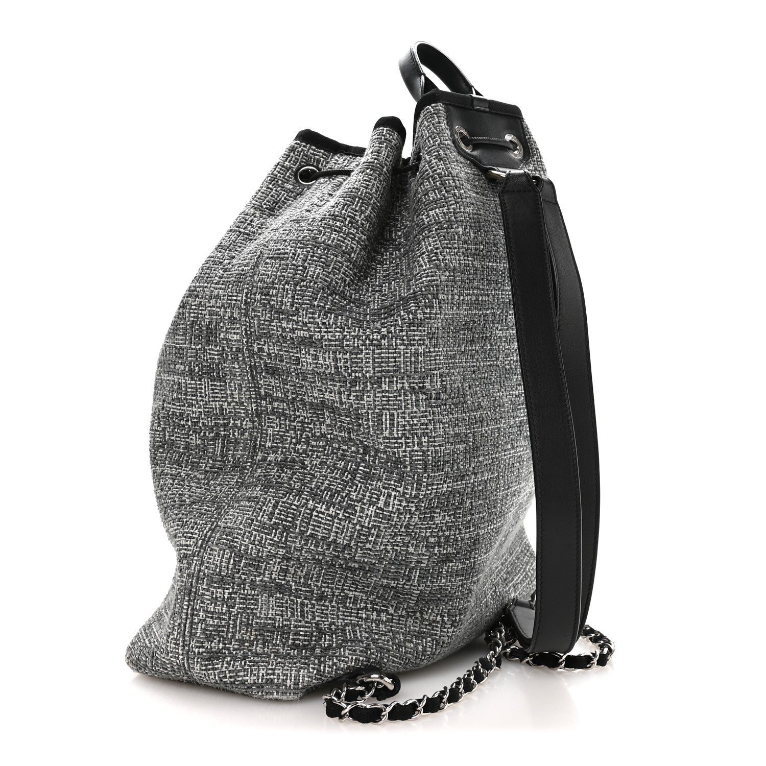 Canvas Large Deauville Backpack Charcoal