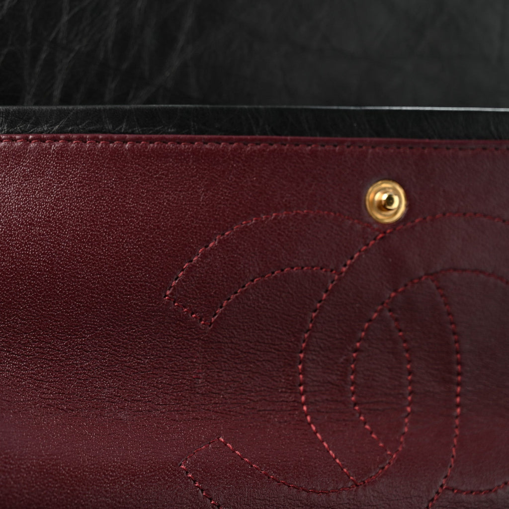 Aged Calfskin Quilted 2.55 Reissue 226 Flap Black