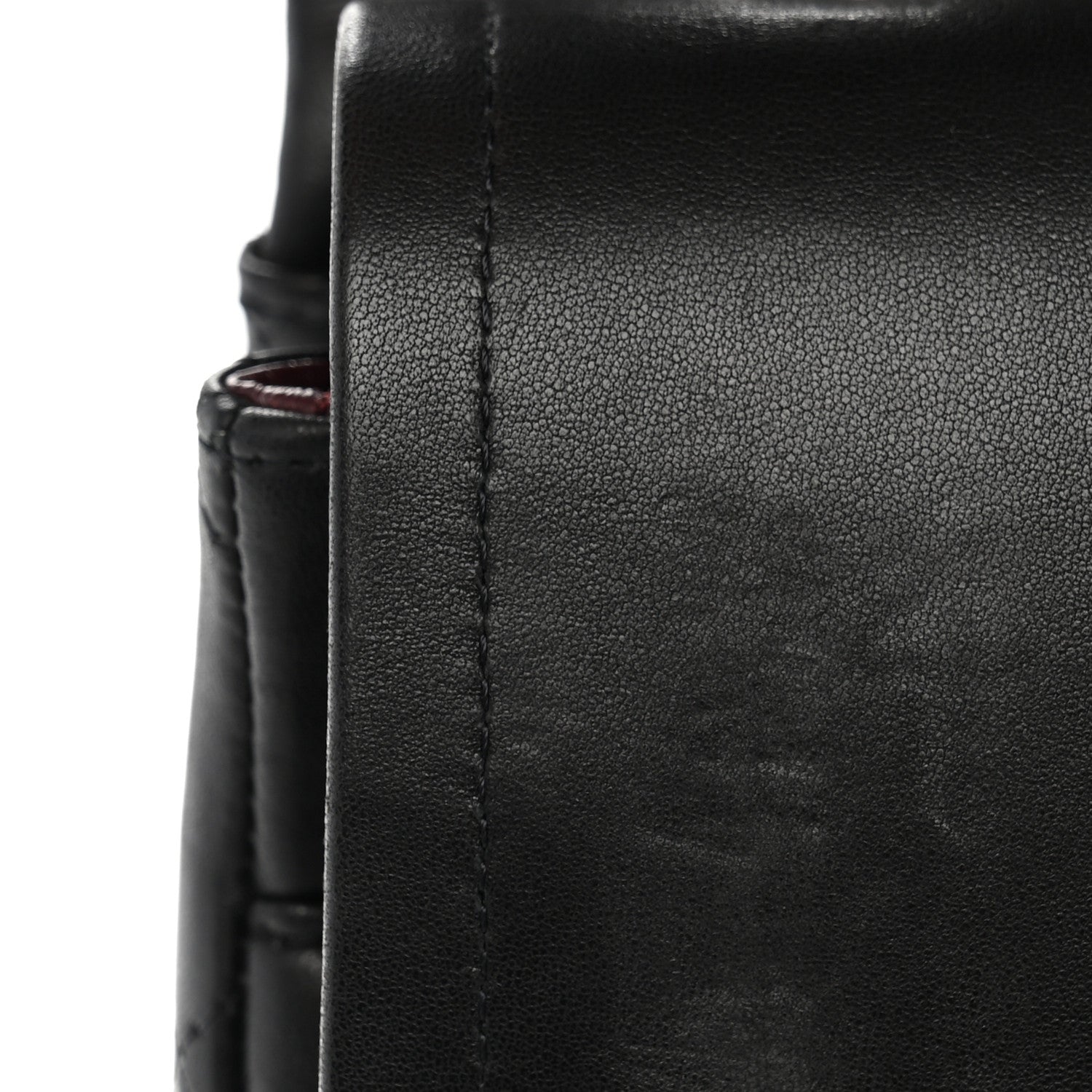 Lambskin Quilted Maxi Double Flap Black