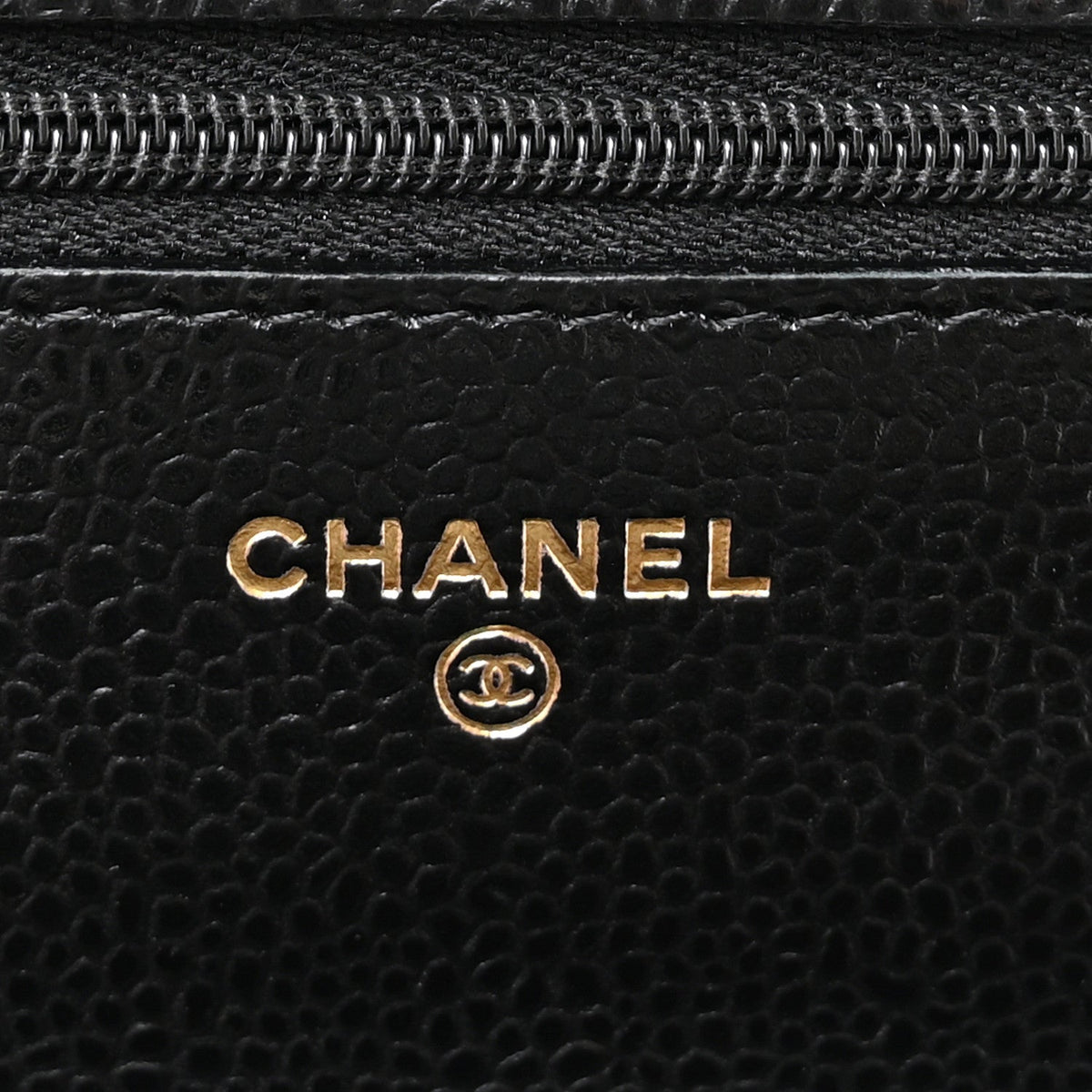 Caviar Quilted CC Turnlock Wallet On Chain WOC Black