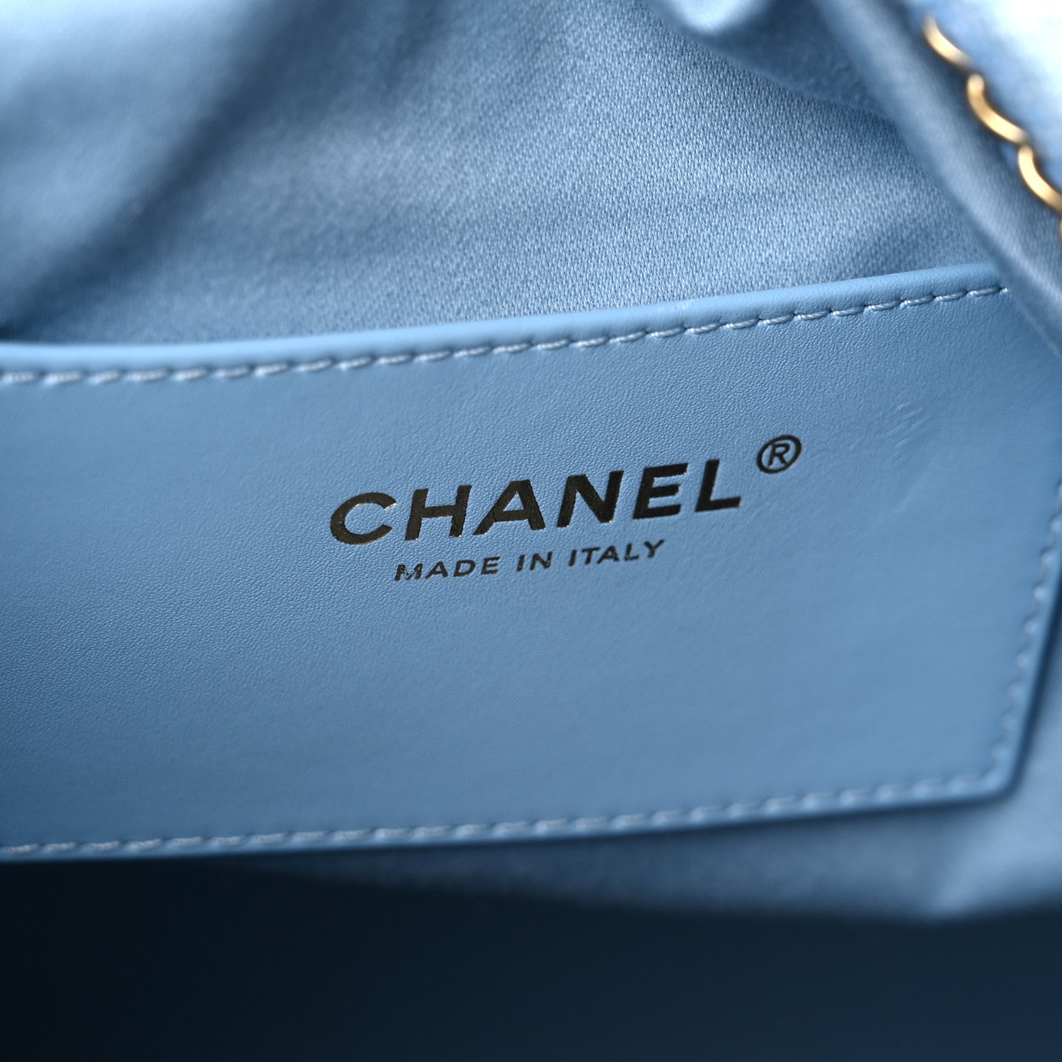 Washed Denim Quilted Medium Chanel 25 Handbag Blue