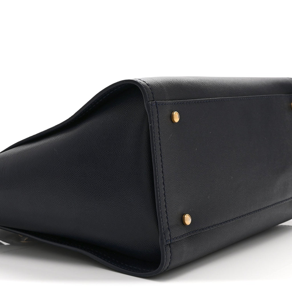 Caviar Small Studded Deauville Tote Navy