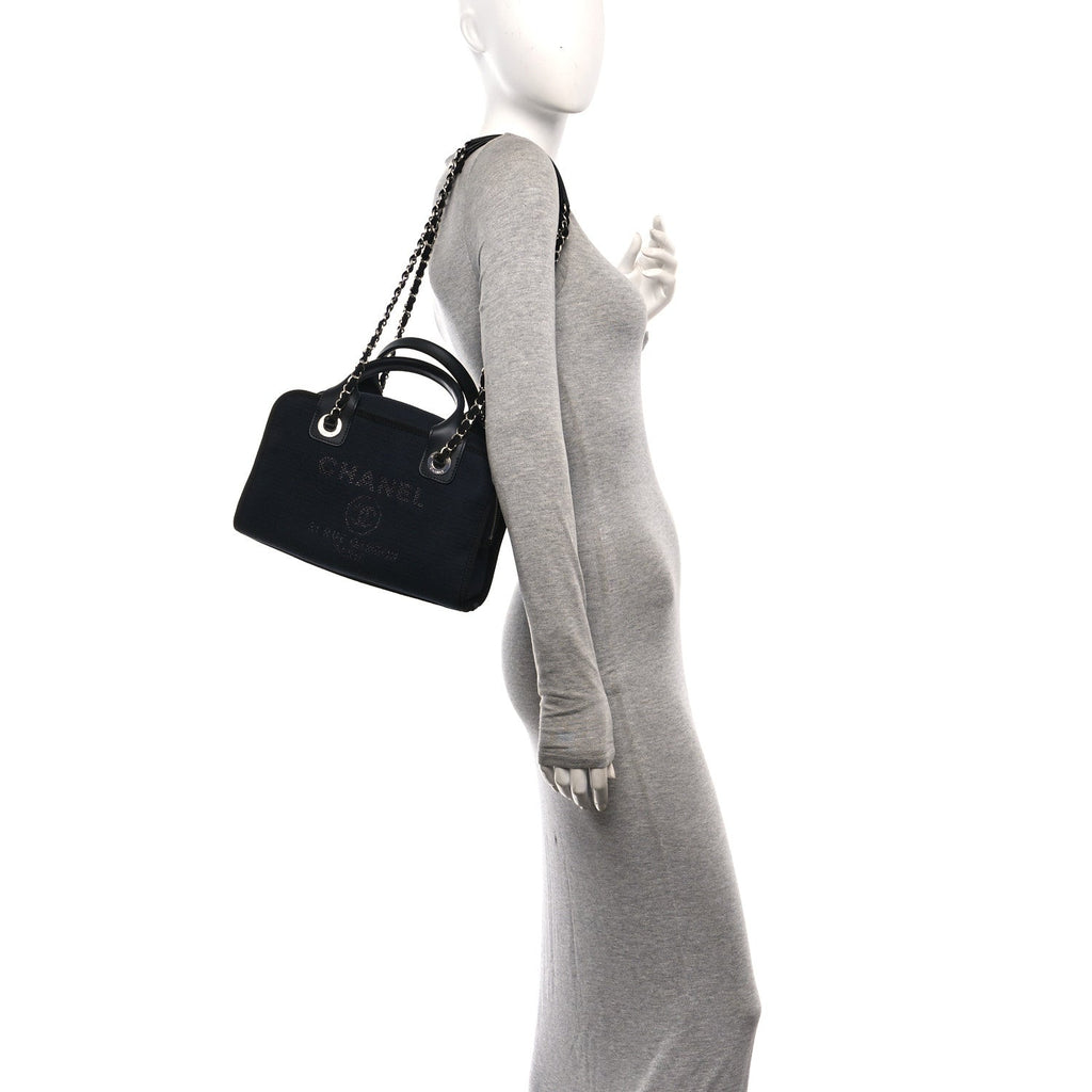 Mixed Fibers Deauville Bowling Bag Black