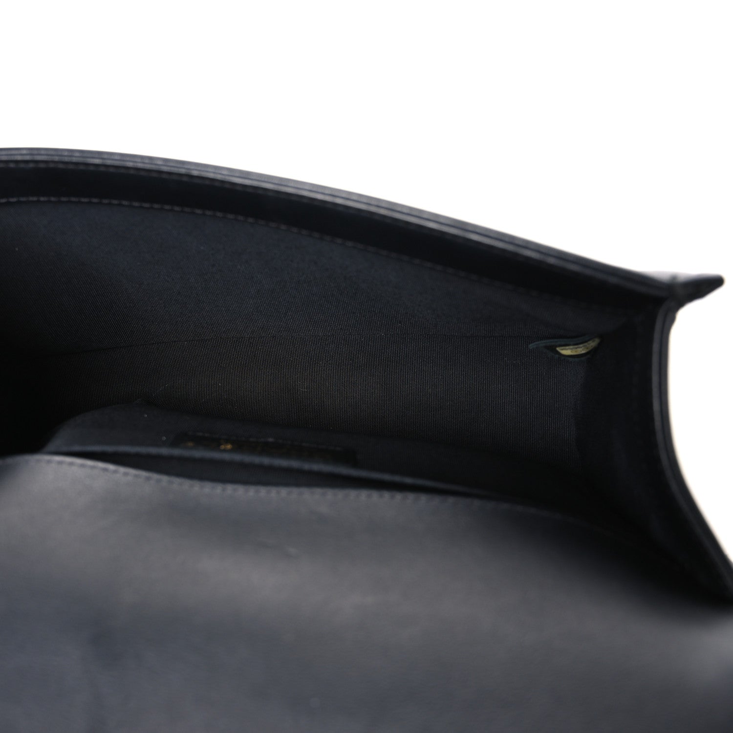Lambskin Quilted Medium Boy Flap Black
