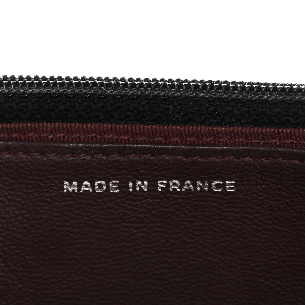 Lambskin Quilted Wallet On Chain WOC Black