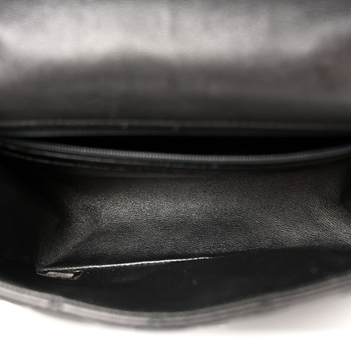 Goatskin Quilted 2.55 Reissue Mini Flap  Dark Silver