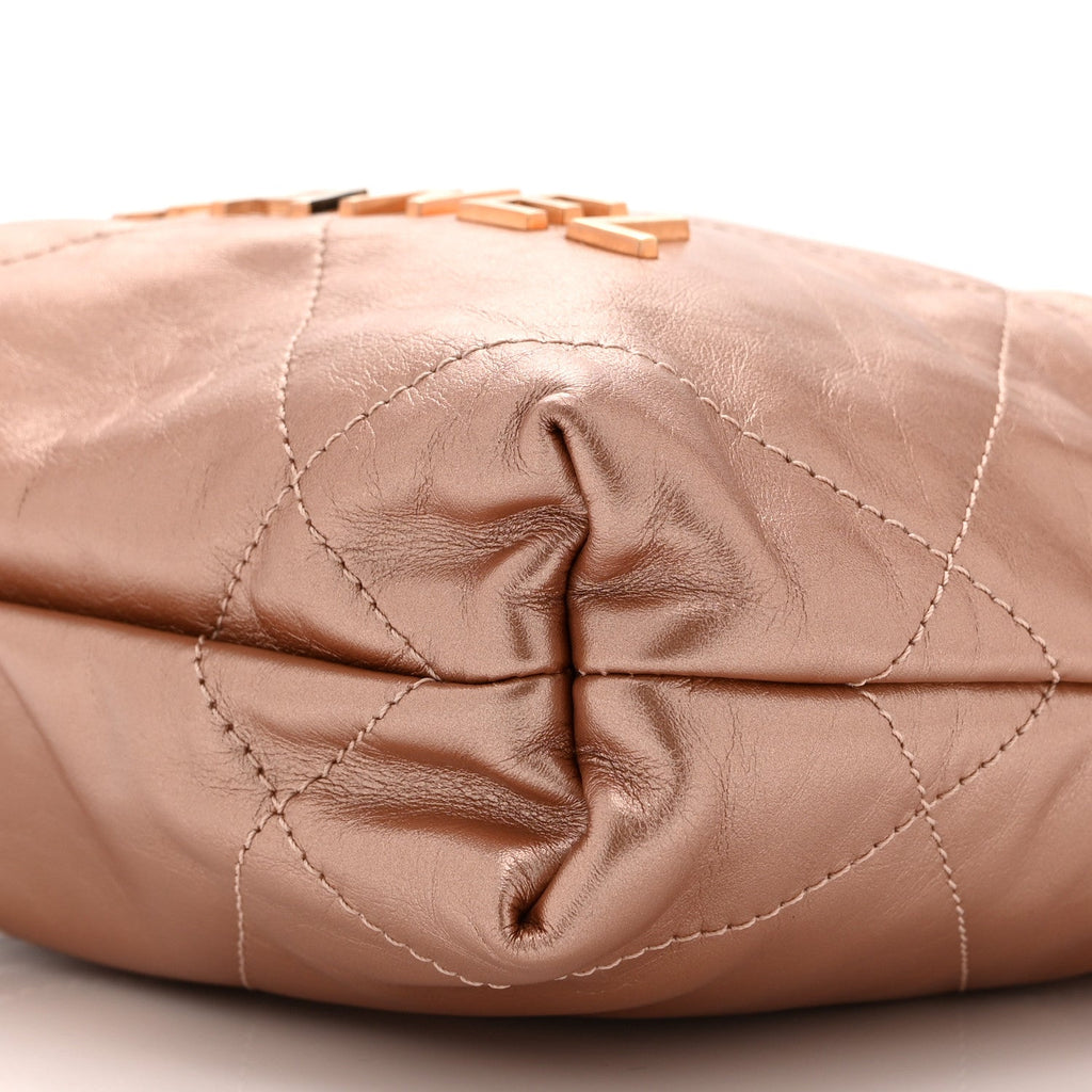 Metallic Calfskin Quilted Mini Chanel 22 Copper