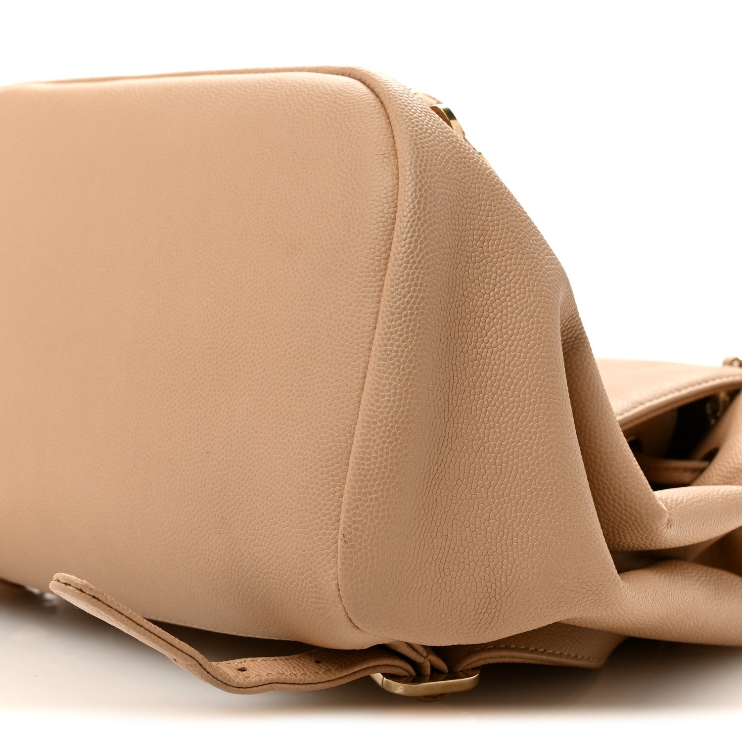 Caviar Quilted Business Affinity Backpack Beige