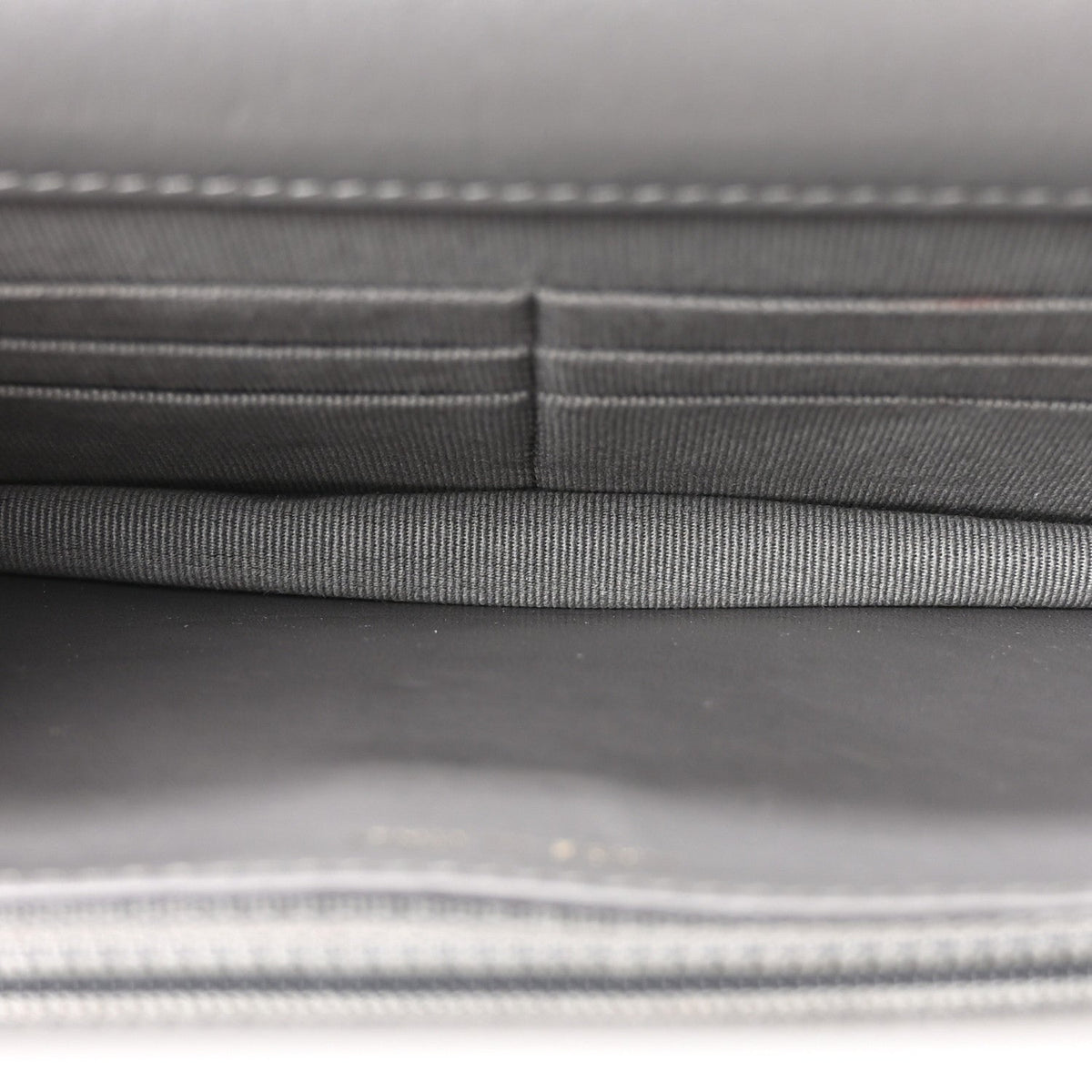 Lambskin Quilted Chanel 19 Wallet On Chain WOC Grey