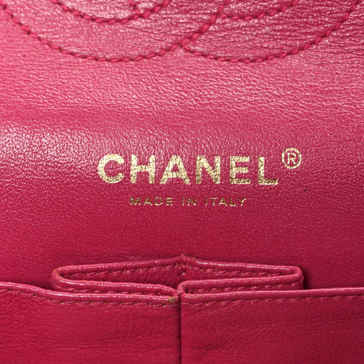 Tweed Quilted Medium Double Flap Fuchsia