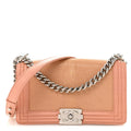 Galuchat Stingray Medium Boy Flap Pink