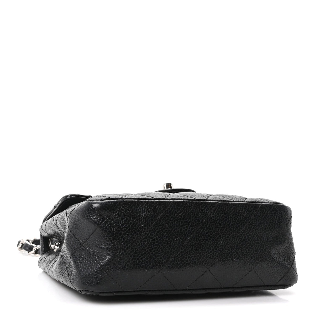 Caviar Quilted Mini Square Flap Black