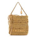 Metallic Calfskin Macrame Mini Chanel 22 Gold