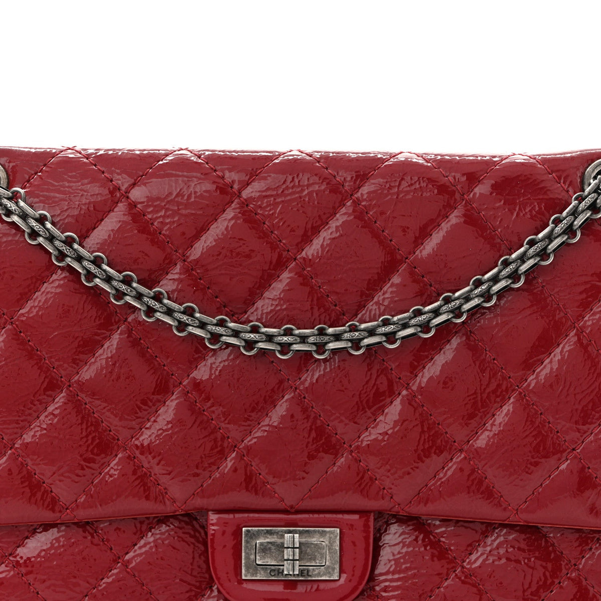 Patent Quilted 2.55 Reissue 226 Flap Red