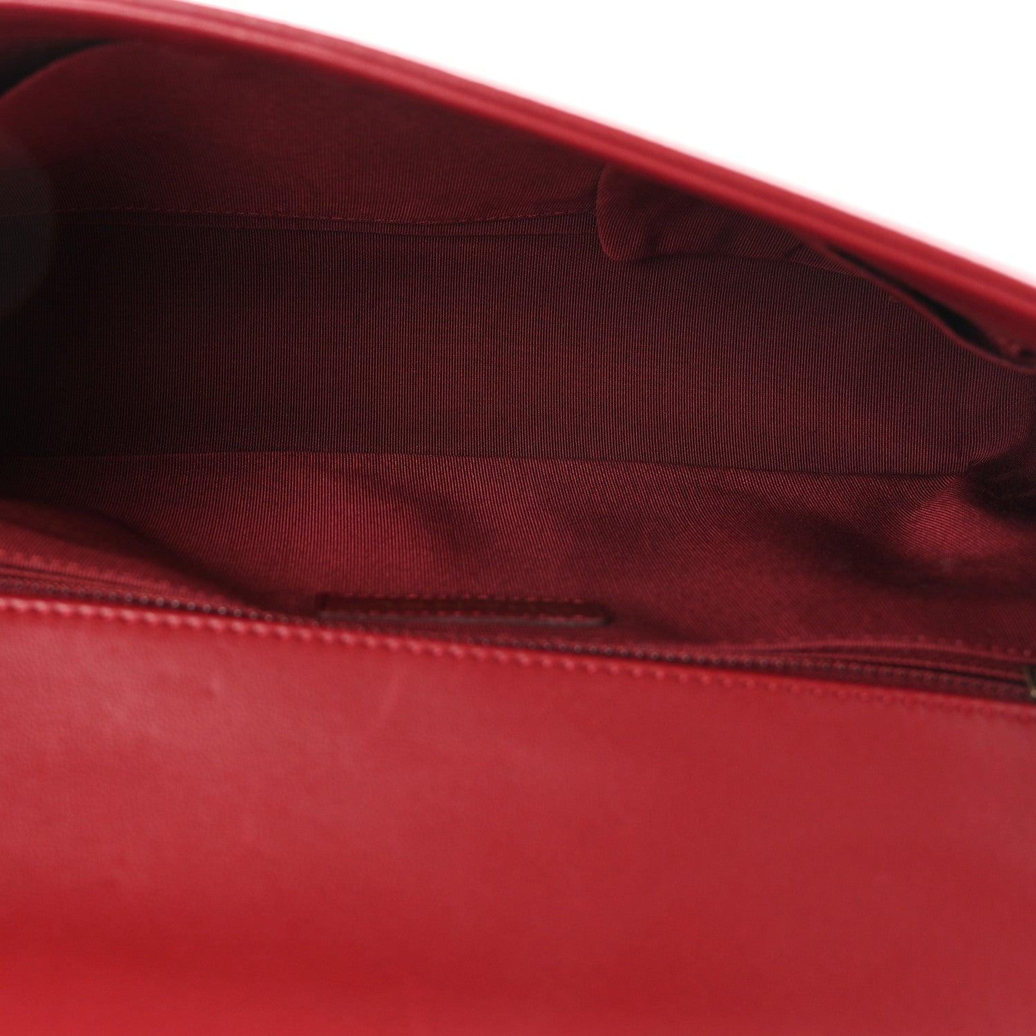 Lambskin Quilted New Medium Boy Flap Dark Red