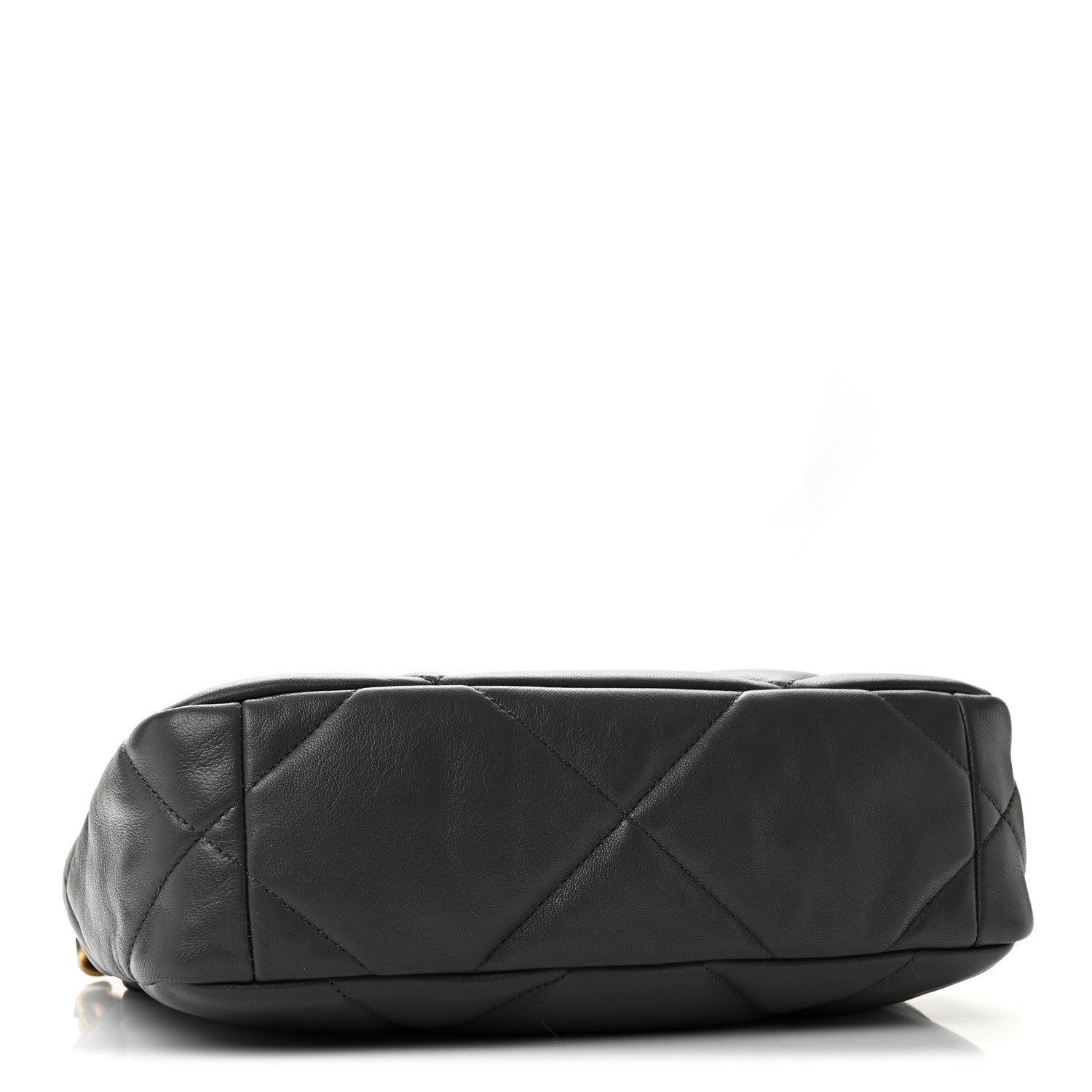Lambskin Quilted Medium Chanel 19 Flap Dark Grey