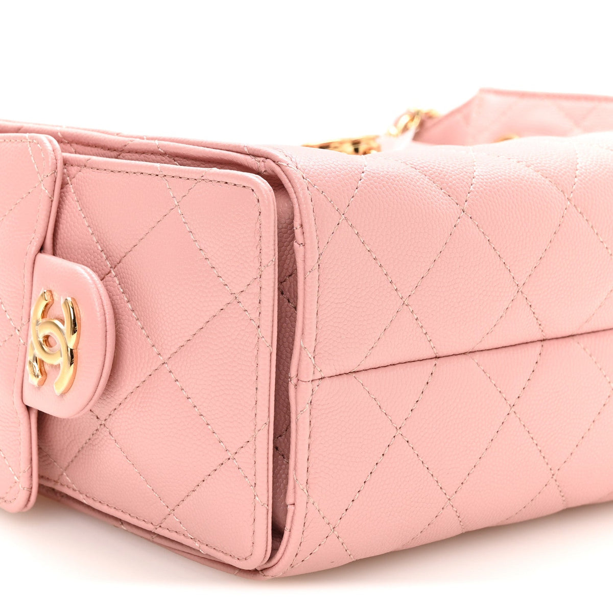 Caviar Quilted Mini Chanel 25 Handbag Pink
