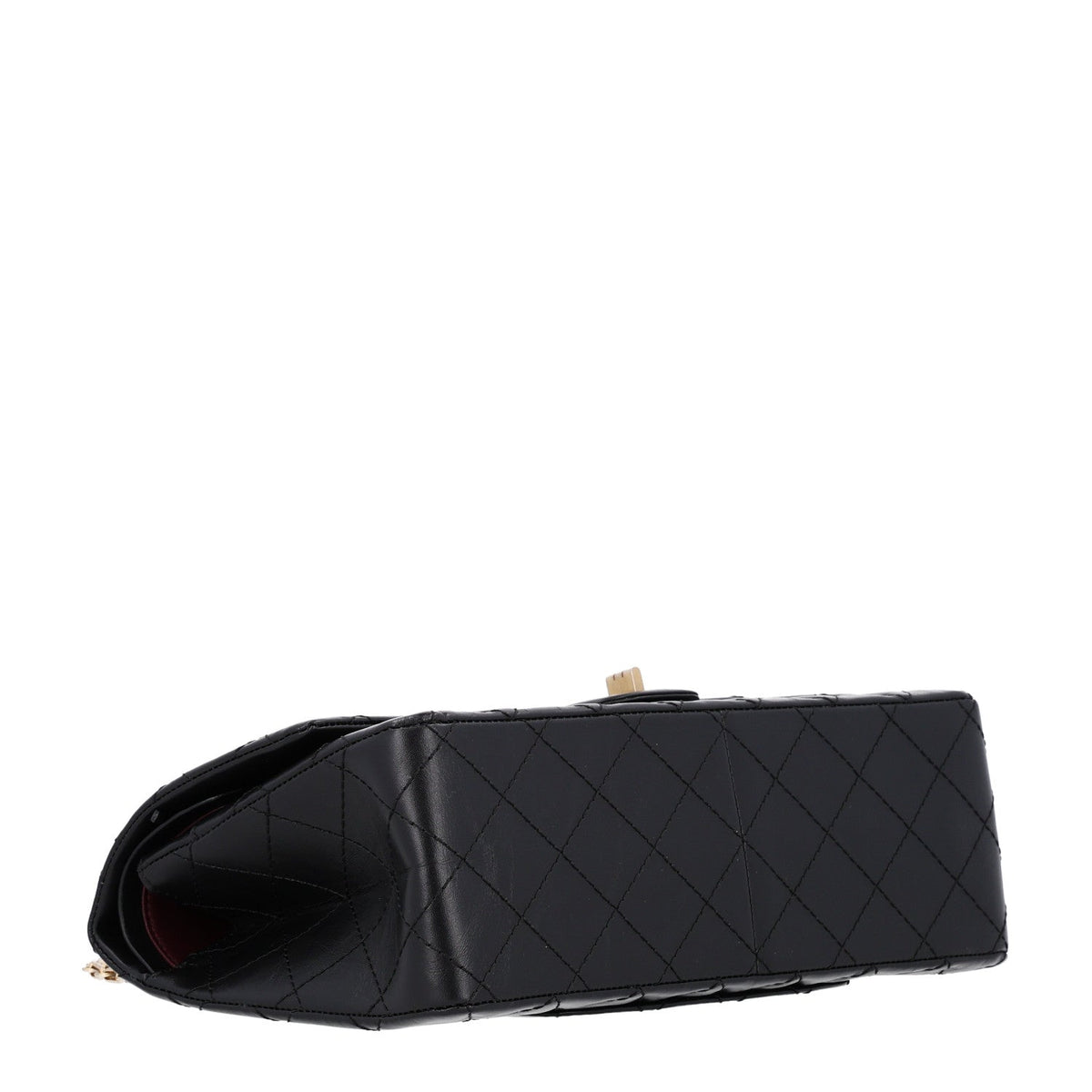 Aged Calfskin Quilted 2.55 Reissue 226 Flap Black