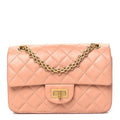 Aged Calfskin Quilted 2.55 Reissue Mini Flap Beige