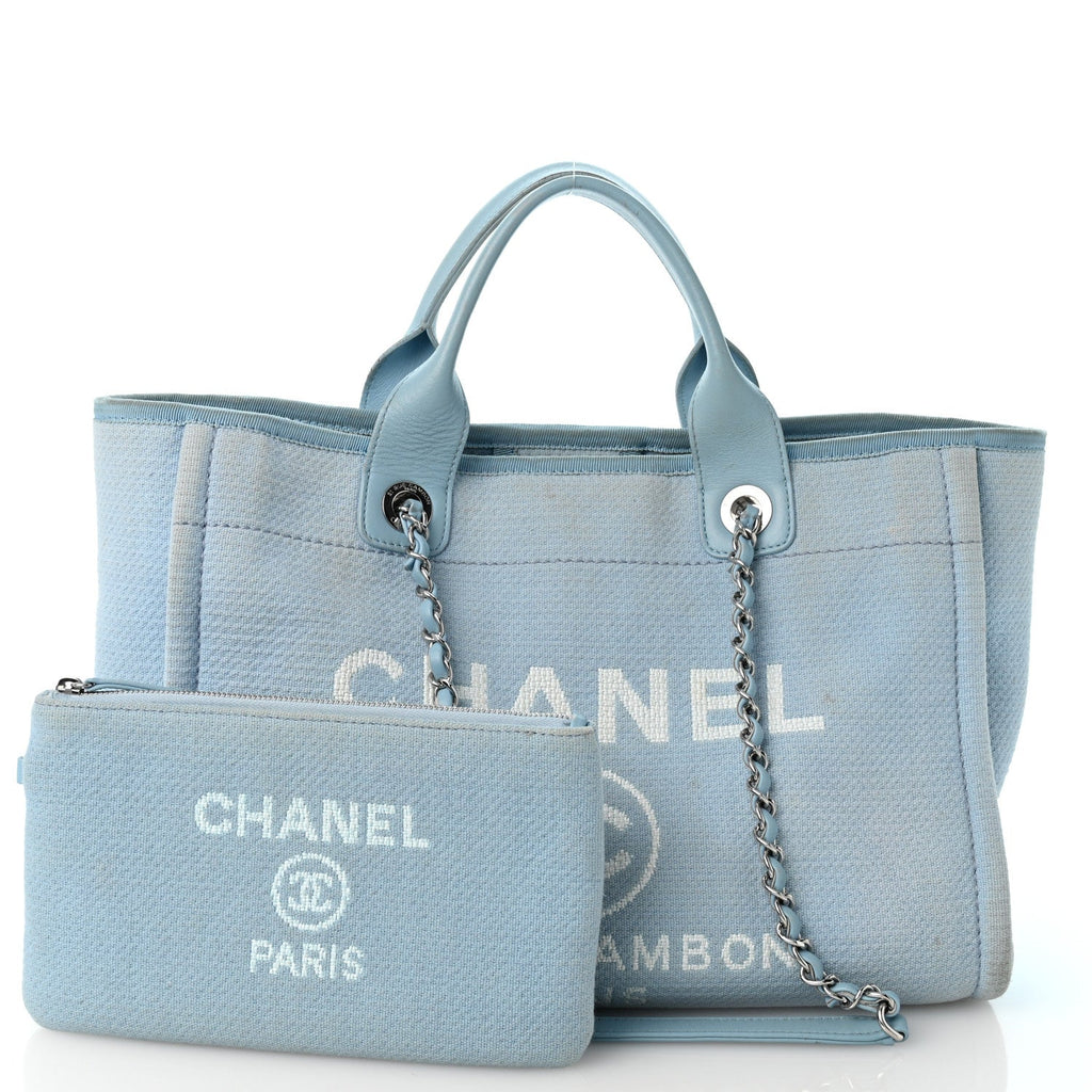 Mixed Fibers Small Deauville Tote Light Blue