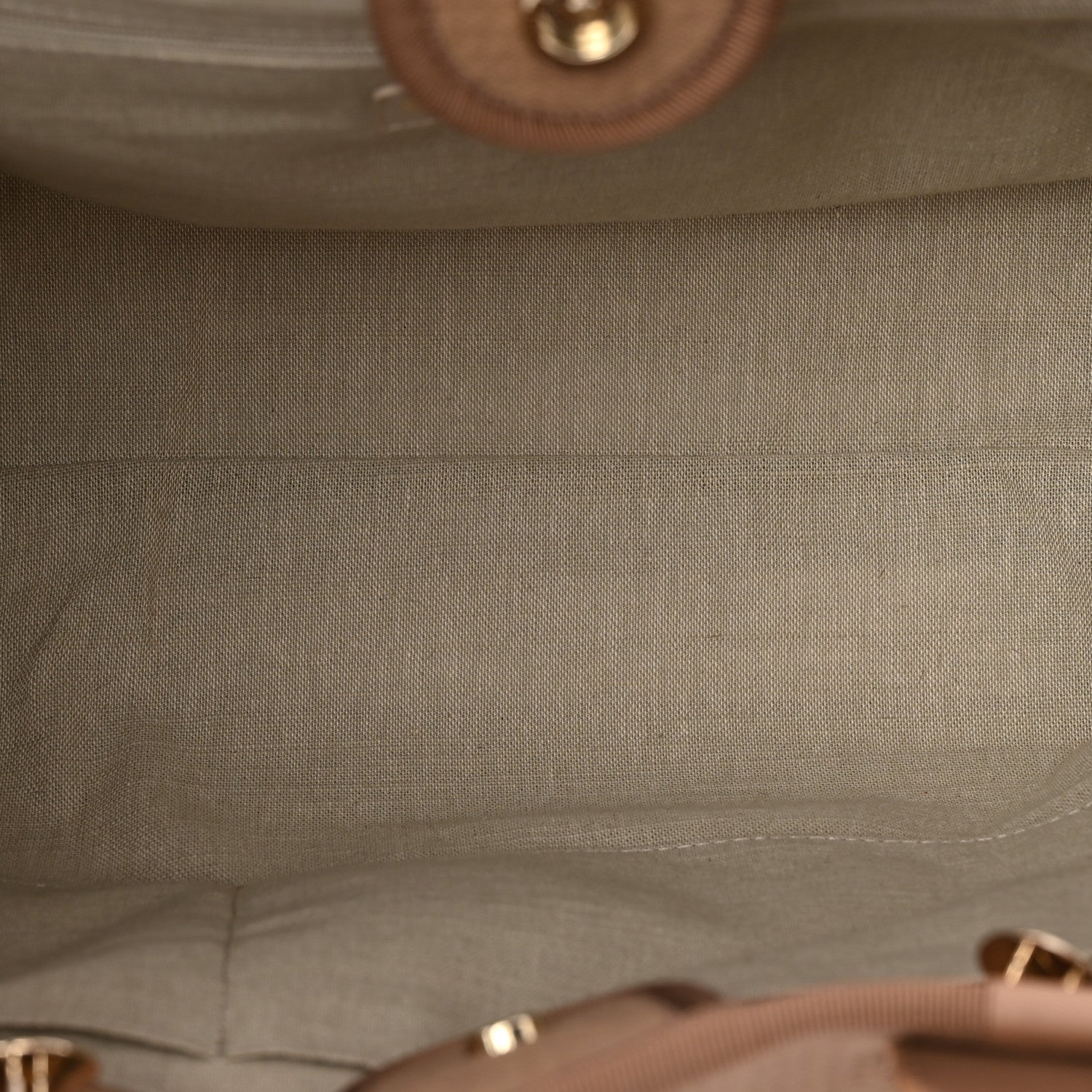 Mixed Fibers Small Deauville Tote Dark Beige
