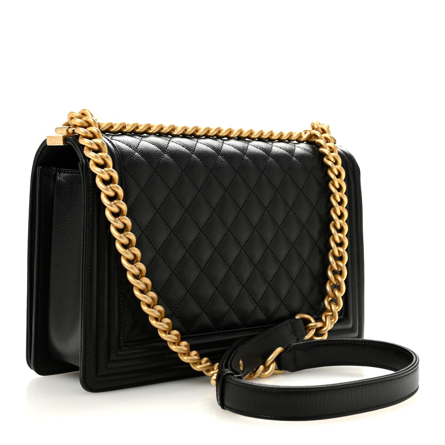 Caviar Quilted New Medium Boy Flap Black