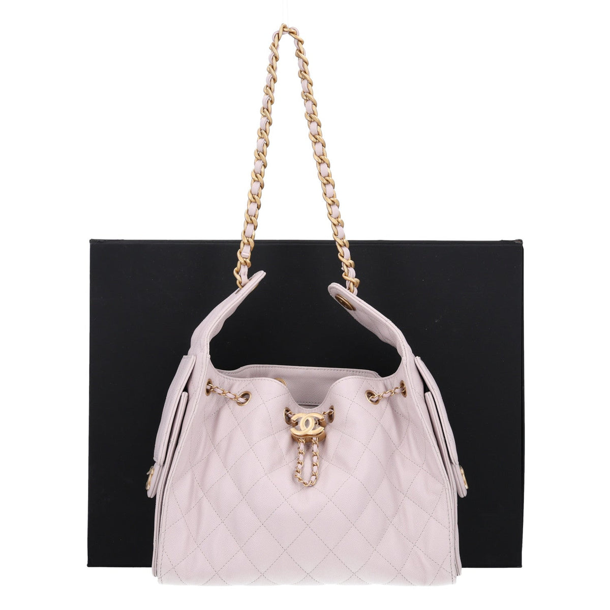 Caviar Quilted Small Chanel 25 Handbag Lilas Lilac