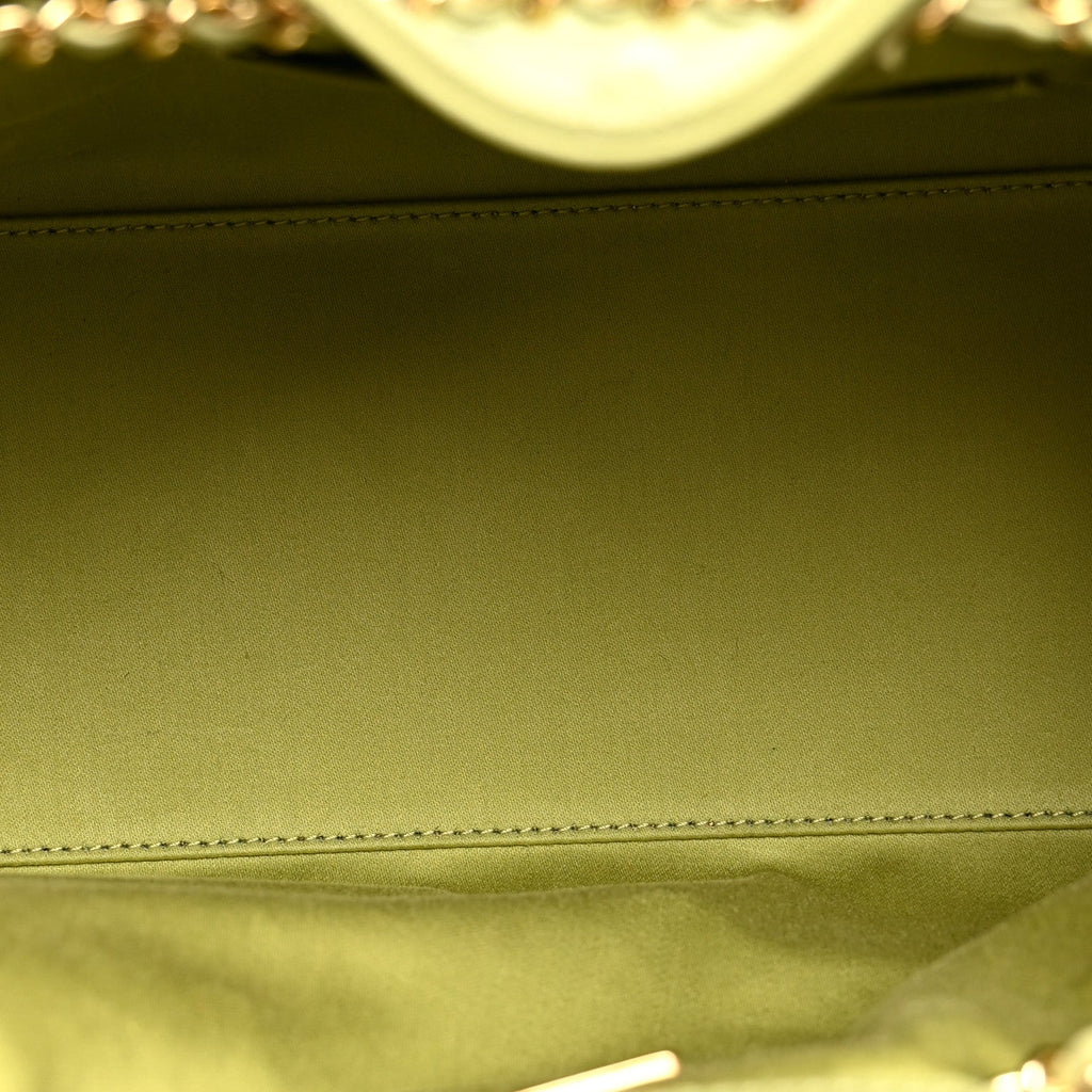 Caviar Quilted Small Chanel 25 Handbag Green