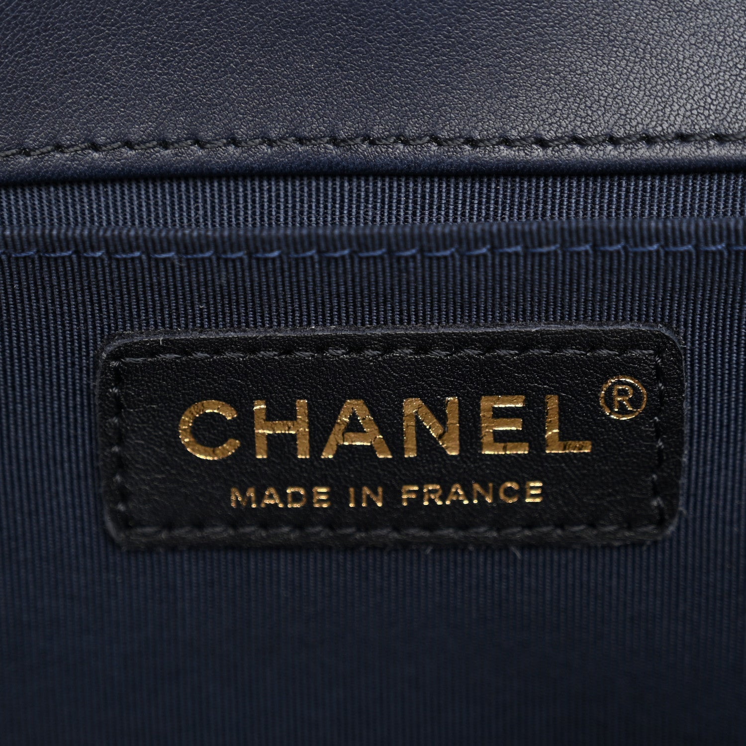 Lambskin Quilted Medium Boy Flap Dark Dark Navy