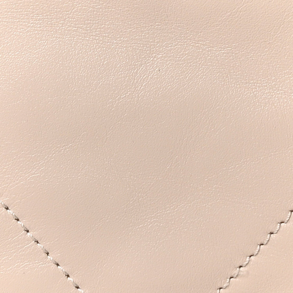Shiny Calfskin Quilted Chanel 22 Backpack Beige