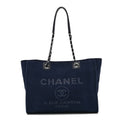 Mixed Fibers Small Deauville Tote Navy