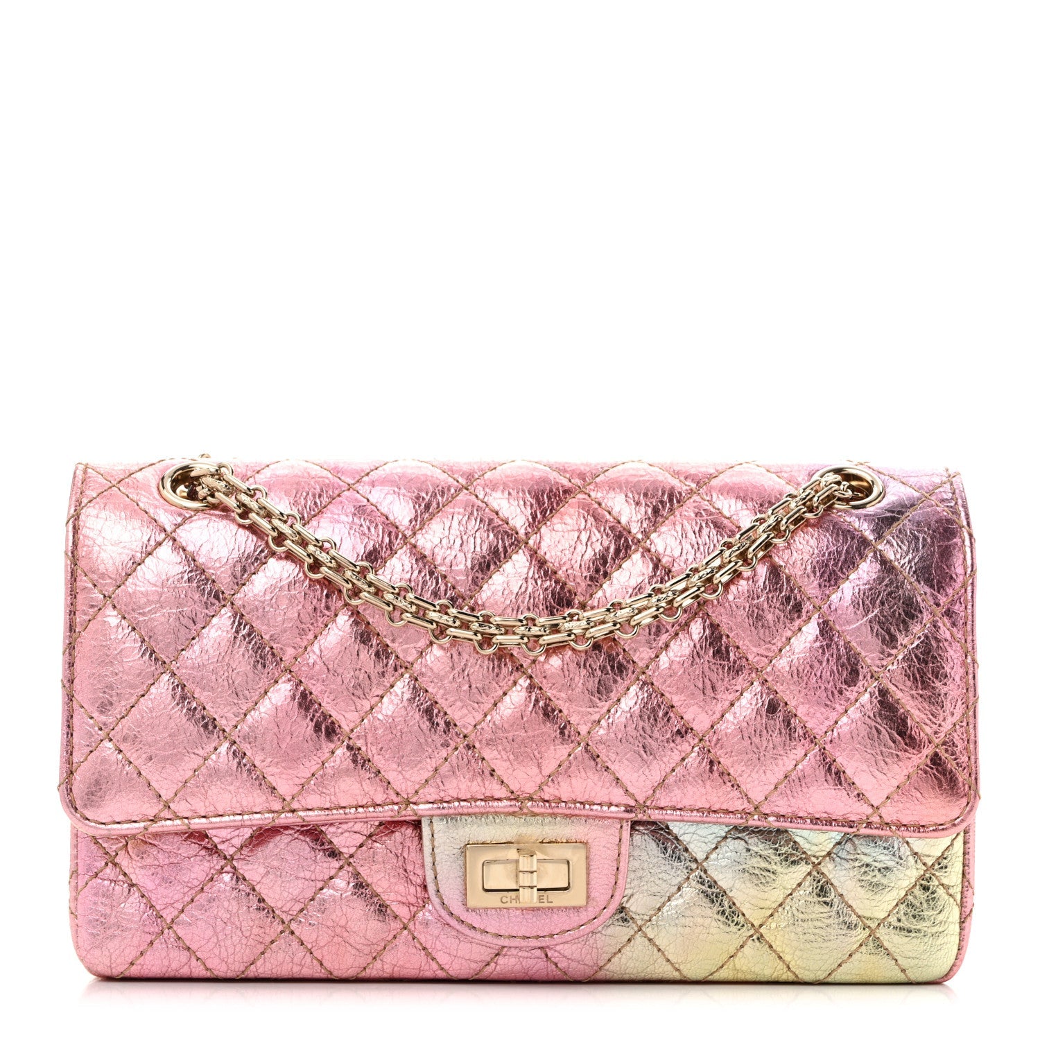Metallic Goatskin Quilted 2.55 Reissue 225 Flap Multicolor