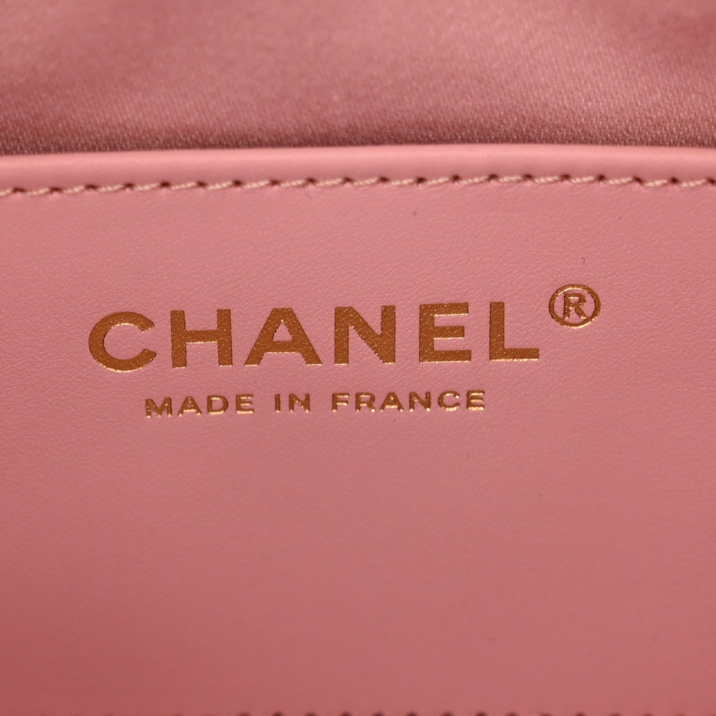 Caviar Quilted Mini Chanel 25 Handbag Light Pink