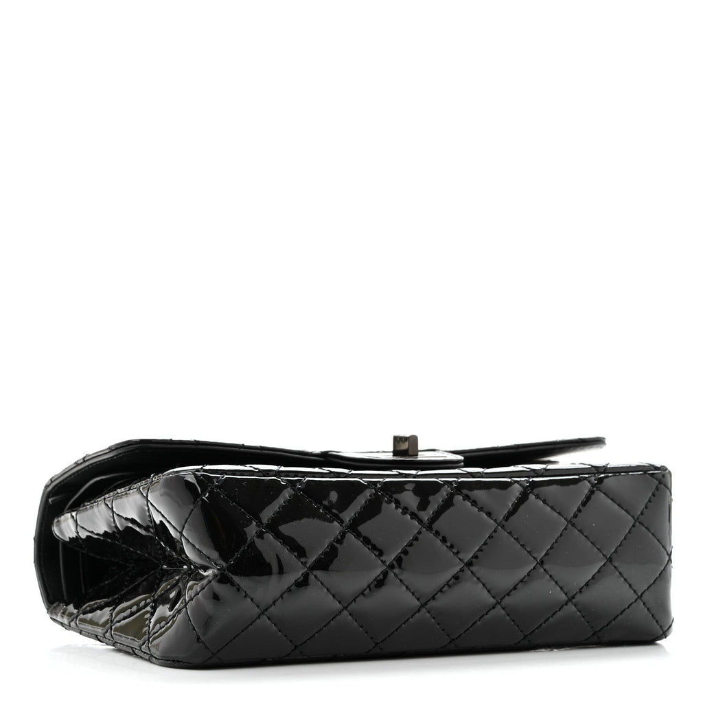 Patent Calfskin Quilted 2.55 Reissue 225 Flap So Black