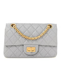Aged Calfskin Quilted 2.55 Reissue Mini Flap Grey