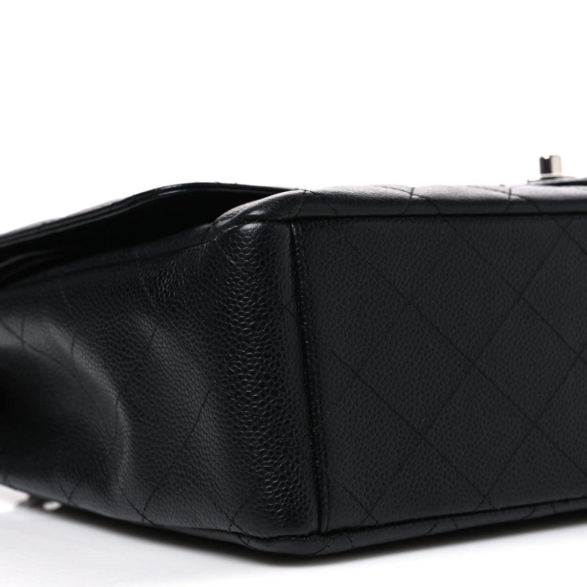 Caviar Quilted Maxi Double Flap Black