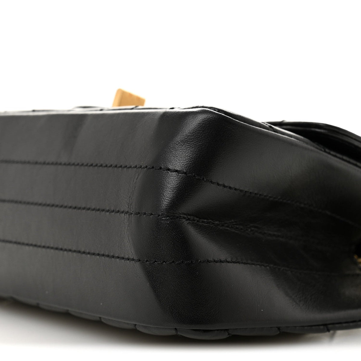 Aged Calfskin Chevron Quilted 2.55 Reissue Mini Flap Black