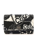Canvas Printed Quilted 2.55 Reissue Wallet On Chain WOC White Black Navy Blue